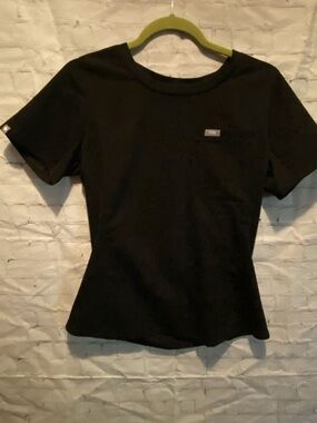 Figs Black Women's Scrub Top